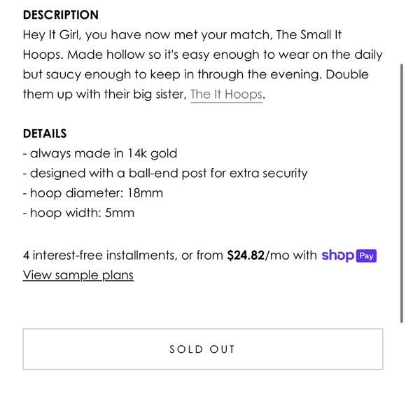 Alliciante it small hoops - Picture 2 of 5